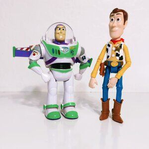 Disney Pixar Buzz Lightyear & Sheriff Woody Toy Story Action Figures